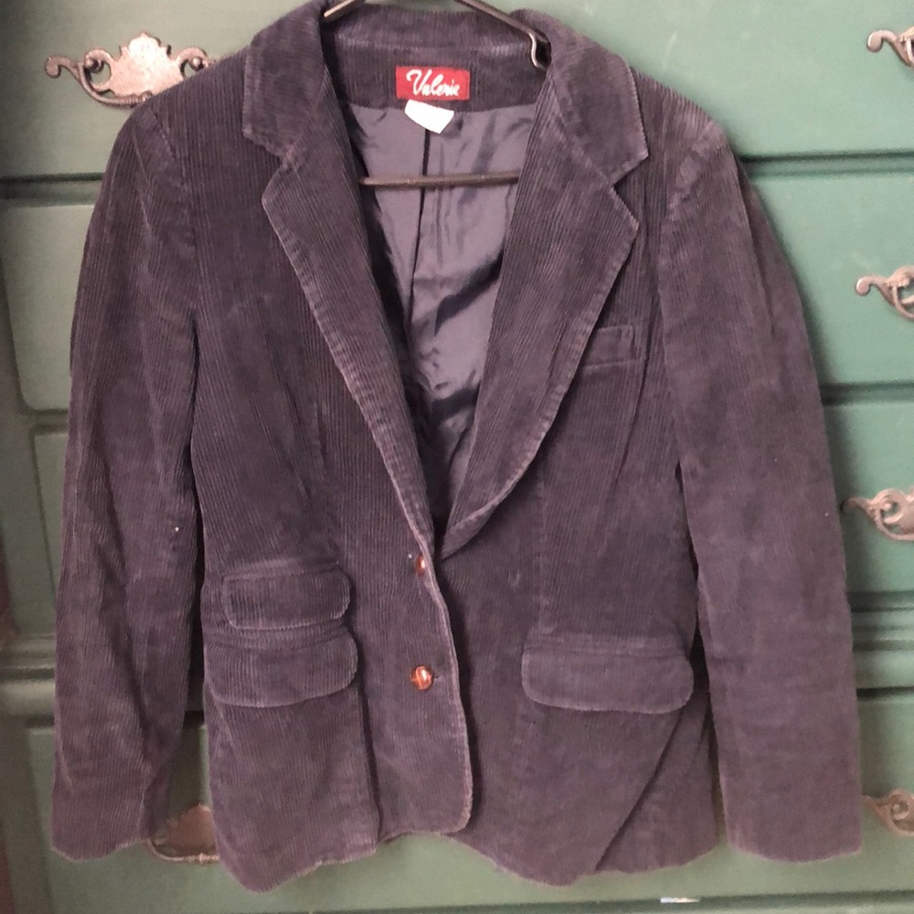 Vintage navy corduroy blazer size 12